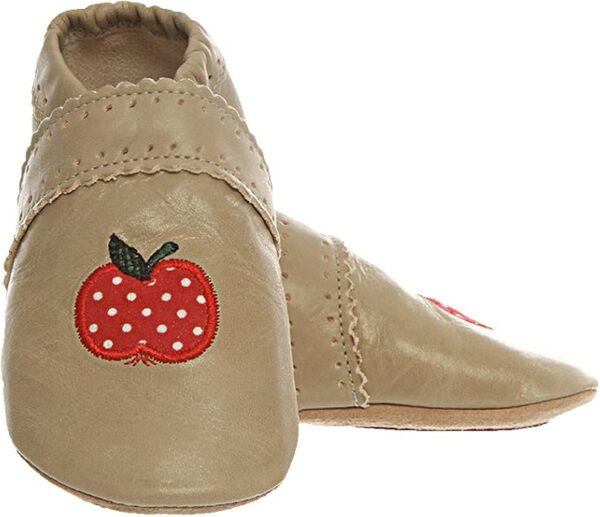 Anna und Paul Krabbelschuhe Apfel Sand mit Gummisohle (L 22)